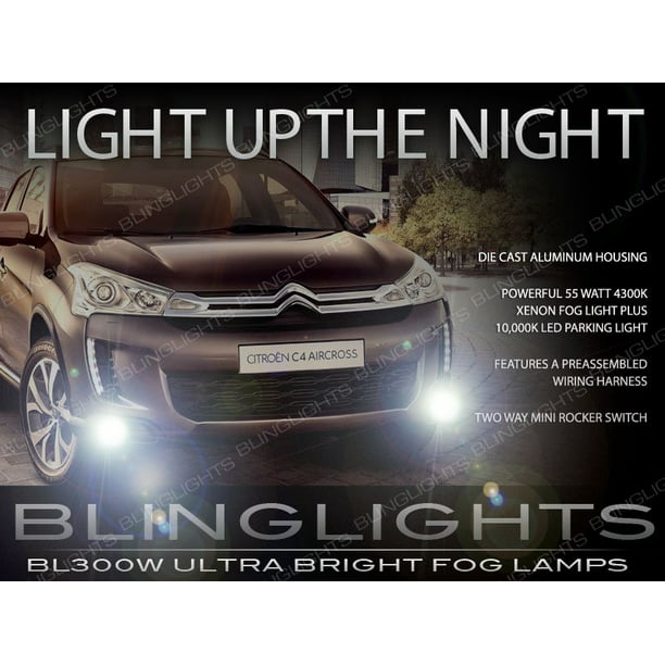Citroen C4 White 4-LED Xenon Bright ICE Side Light Beam Bulbs Pair Upgrade 